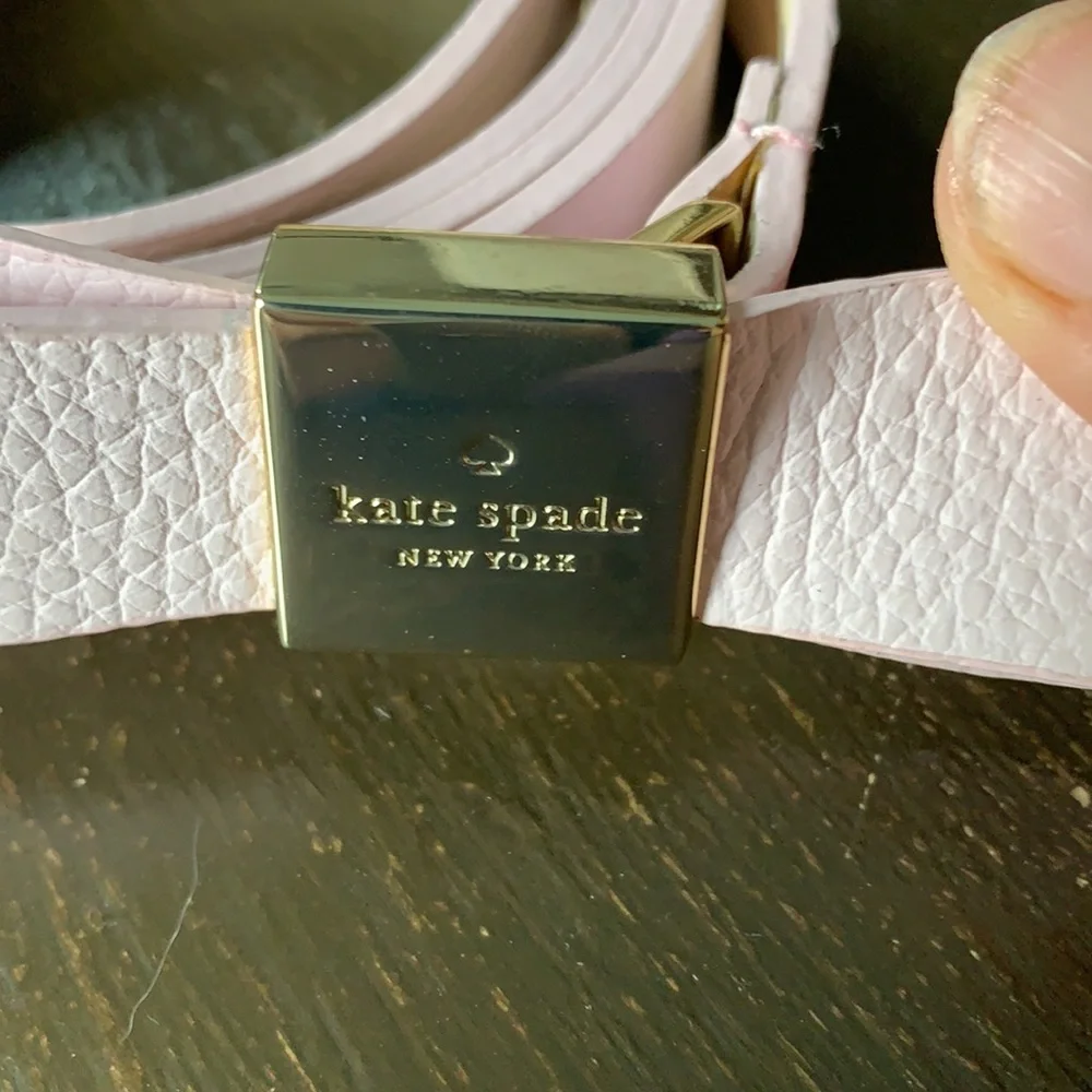 Kate spade wrap it up gold monogram‎ bow belt. NWOT t pink retail 108